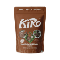 Kiro Ragi Chilla Idli Dhokla premix 300g pouch front pack shot — 13g protein, low fat, no added sugar
