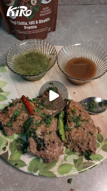 Ragi dhokla made using Kiro